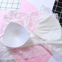 Dames kant bralette beha met verwijderbare vullingen Haaksluiting Brede kanten rand Polyester en spandex Universele maat 4