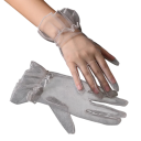 Dames kant handschoenen dun transparant ademend polyester lang sociaal elegant accessoire voor avondkleding 4