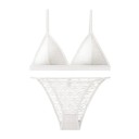 Dames kantset bh en slip met fijn patroon elastaan polyamide voor dagelijks gebruik ondergoed 3