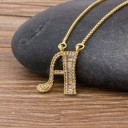 Dames ketting letter D90 1