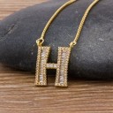 Dames ketting letter D90 8