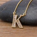 Dames ketting letter D90 11