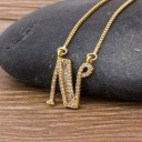 Dames ketting letter D90 14