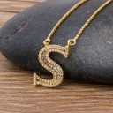 Dames ketting letter D90 19