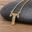 Dames ketting letter D90 20