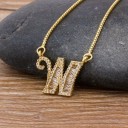 Dames ketting letter D90 23