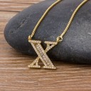 Dames ketting letter D90 24