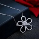 Dames ketting met bloem G527 2