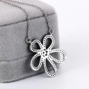 Dames ketting met bloem G527 4