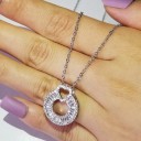 Dames ketting met hanger D417 20