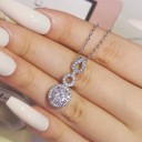 Dames ketting met hanger D417 26