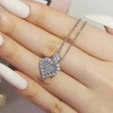 Dames ketting met hanger D417 30
