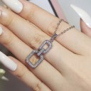 Dames ketting met hanger D417 34