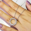 Dames ketting met hanger D417 39