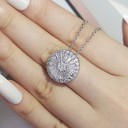 Dames ketting met hanger D417 14