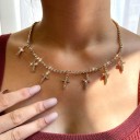 Dames ketting met hangers D129 10