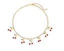 Dames ketting met hangers D129 13