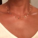 Dames ketting met hangers D42 2