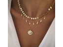 Dames ketting met hangers G804 6
