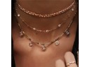 Dames ketting met hangers G804 9