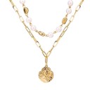 Dames ketting met hangers G812 6