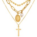 Dames ketting met hangers G812 9
