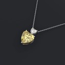 Dames ketting met hartjes G554 4