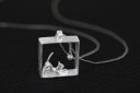 Dames ketting met kat G604 3