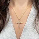 Dames ketting met kruis D161 13
