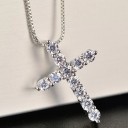 Dames ketting met kruis D161 14