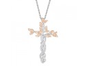 Dames ketting met kruis D161 11