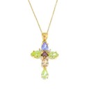 Dames ketting met kruis D443 1