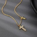Dames ketting met kruis D579 4