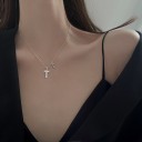 Dames ketting met kruis D579 3