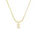 Dames ketting met letter D258 9