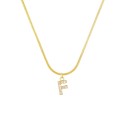Dames ketting met letter D258 10