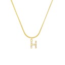 Dames ketting met letter D258 12