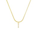 Dames ketting met letter D258 13
