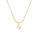 Dames ketting met letter D258 18