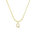 Dames ketting met letter D258 21