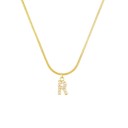 Dames ketting met letter D258 22