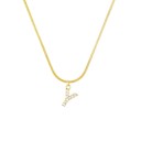 Dames ketting met letter D258 29