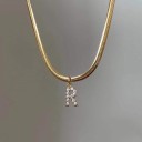 Dames ketting met letter D258 2
