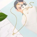 Dames ketting met letter D258 4