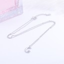 Dames ketting met maan en ster M107 3