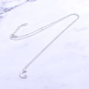 Dames ketting met maan en ster M107 4