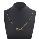 Dames ketting met mama hanger D115 2