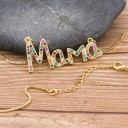 Dames ketting met mama hanger D115 4