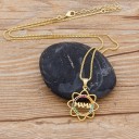 Dames ketting met mama hanger D278 3