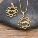 Dames ketting met mama hanger D278 4